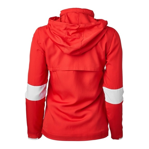 NWT Nike Women’s Dri-Fit Zip Up Jacket Hoodie in Red White - Picture 4 of 4